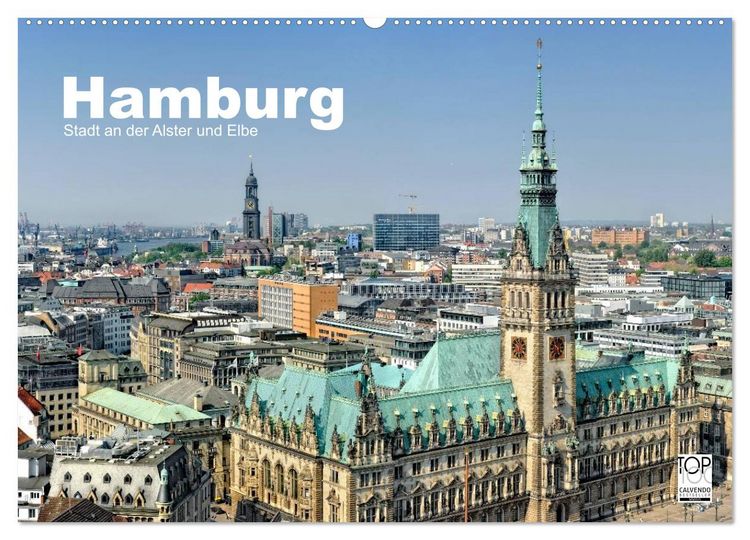 Produktbild: Hamburg Stadt an der Alster und Elbe (Wandkalender 2026 DIN A2 quer), CALVENDO Monatskalender
