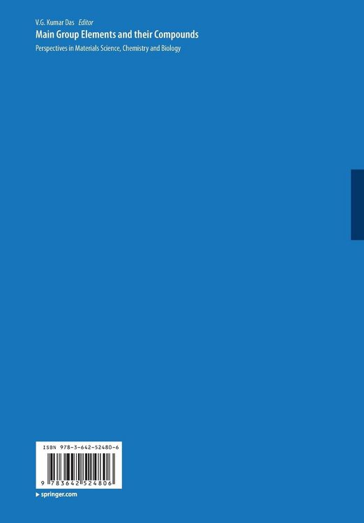 Produktbild: Main Group Elements and their Compounds