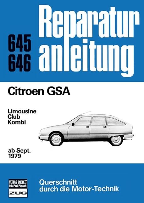 Produktbild: Citroen GSA ab September 1979