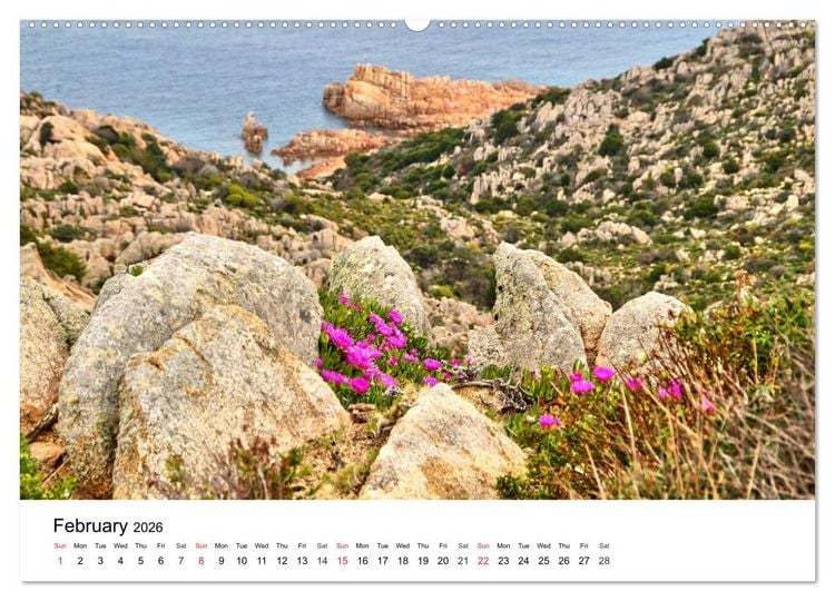 Produktbild: Bays of Sardinia (High Quality Premium Wall Calendar 2026 DIN A2 landscape),CALVENDO 12 Month Wall Calendar