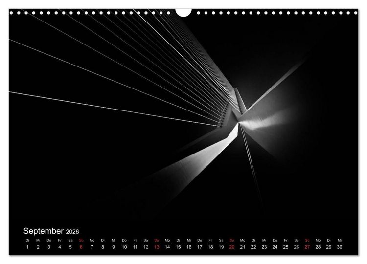 Produktbild: Black-Schwarz-Noir 2026 (Wandkalender 2026 DIN A3 quer), CALVENDO Monatskalender