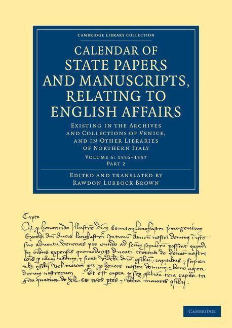 Produktbild: Calendar of State Papers and Manuscripts, Relating to English Affairs