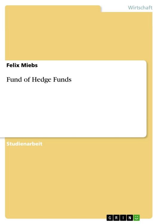 Produktbild: Fund of Hedge Funds
