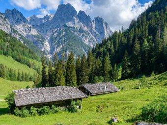 Produktbild: CALVENDO Puzzle Bindalm mit den M&uuml;hlsturzh&ouml;rnern | 1000 Teile Lege-Gr&ouml;&szlig;e 64x48cm Foto-Puzzle f&uuml;r gl&uuml;ckliche Stunden