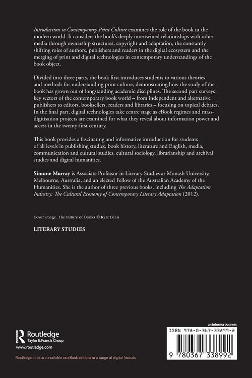 Produktbild: Introduction to Contemporary Print Culture