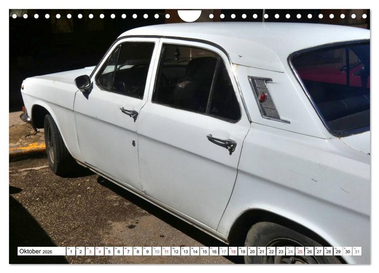 Produktbild: Auto-Legende Wolga - Ein Oldtimer aus der UdSSR auf Kuba (Wandkalender 2026 DIN A4 quer), CALVENDO Monatskalender
