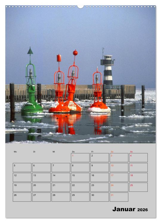 Produktbild: Attraktive Leuchtt&uuml;rme (Wandkalender 2026 DIN A2 hoch), CALVENDO Monatskalender