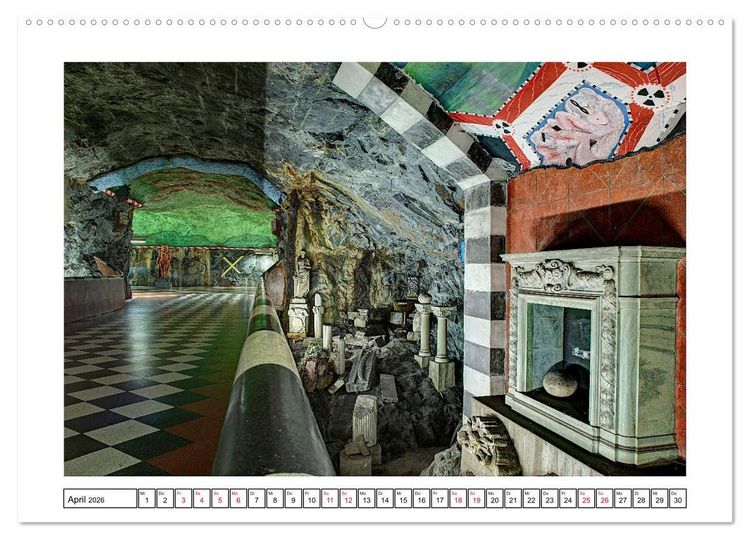 Produktbild: Stockholms Metrostationen - Bunte Meisterwerke im Untergrund (Wandkalender 2026 DIN A2 quer), CALVENDO Monatskalender