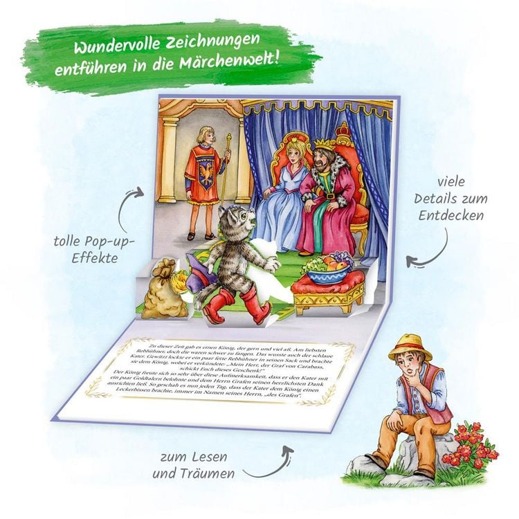 Produktbild: Tr&ouml;tsch M&auml;rchenbuch Pop-up-Buch Der gestiefelte Kater