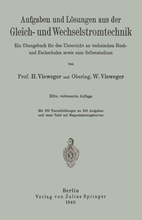 Produktbild: Aufgaben und L&ouml;sungen aus der Gleich- und Wechselstromtechnik