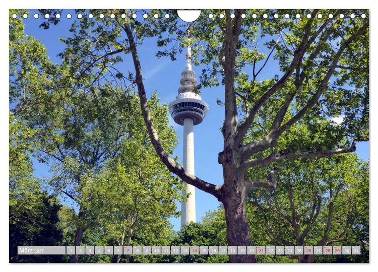 Produktbild: Gr&uuml;nes Mannheim (Wandkalender 2027 DIN A4 quer), CALVENDO Monatskalender