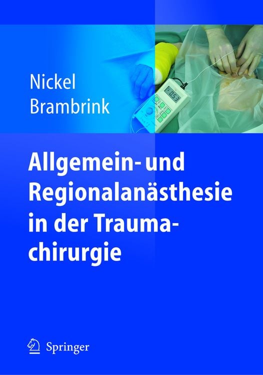 Produktbild: Allgemein- und Regionalan&auml;sthesie in der Traumachirurgie