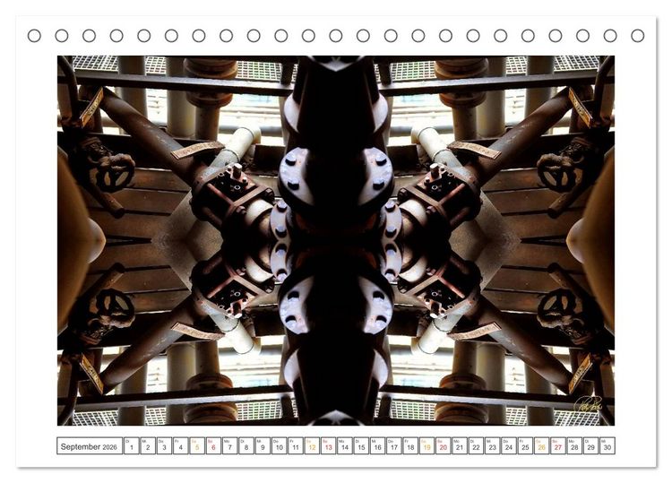 Produktbild: Faszination Spiegelung - Industrie und Technik (Tischkalender 2026 DIN A5 quer), CALVENDO Monatskalender