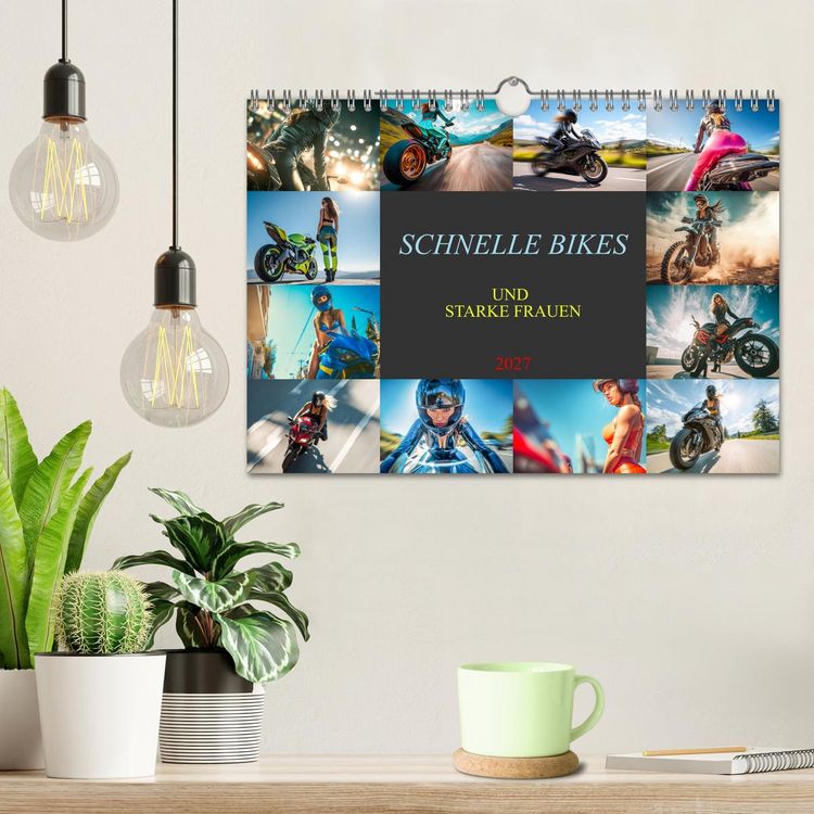 Produktbild: Schnelle Bikes und Starke Frauen (Wandkalender 2027 DIN A4 quer), CALVENDO Monatskalender