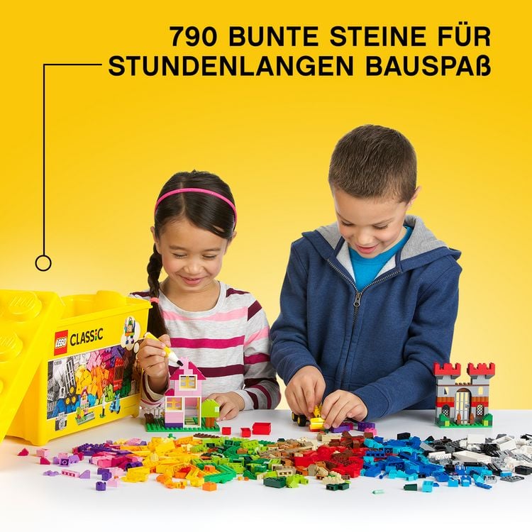 Produktbild: LEGO Classic 10698 Gro&szlig;e Bausteine-Box, Spielzeugaufbewahrung, Bausteine