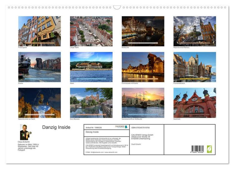 Produktbild: Danzig Inside (Wandkalender 2026 DIN A2 quer), CALVENDO Monatskalender