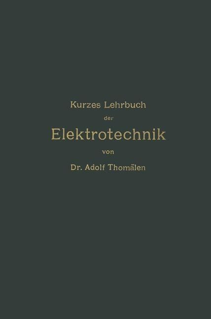 Produktbild: Kurzes Lehrbuch der Elektrotechnik