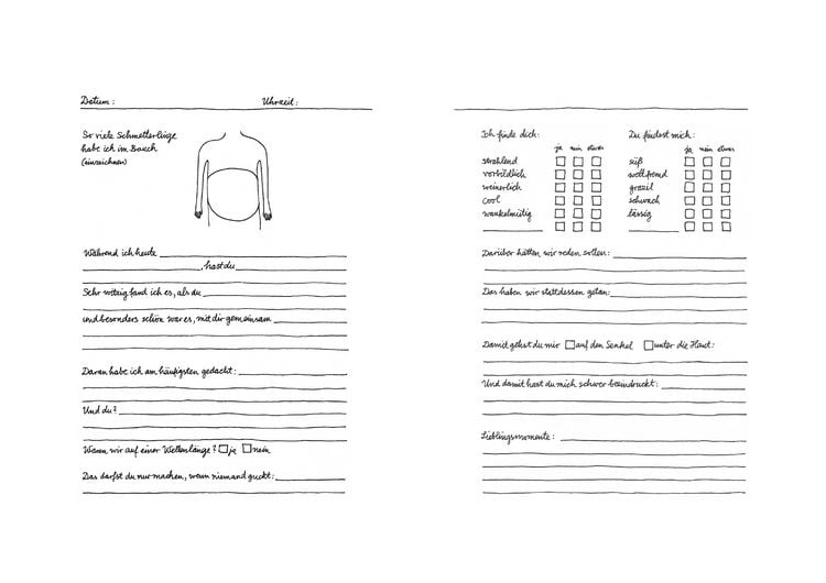 Produktbild: Tagebuch f&uuml;r Paare. Zum Ankreuzen und Ausf&uuml;llen und Malen
