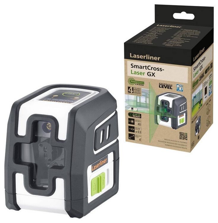 Produktbild: Laserliner SmartCross-Laser GX Kreuzlinienlaser Reichweite (max.): 40m