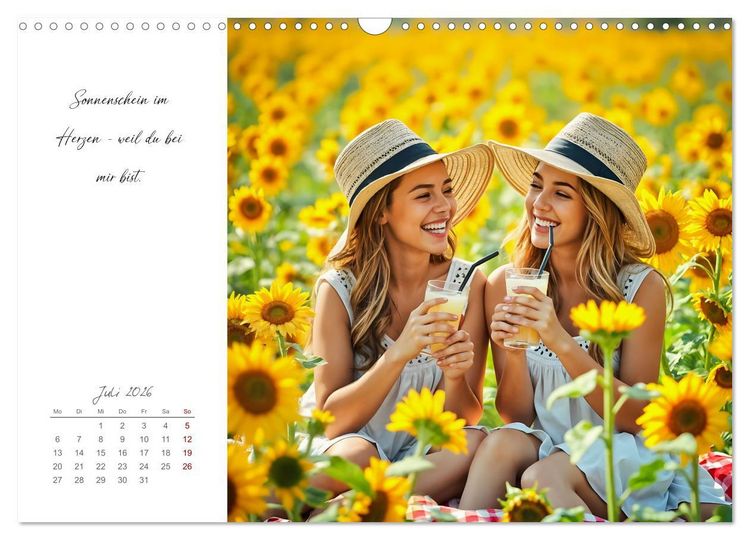 Produktbild: Schwesterzeit - Mit dir ist jeder Tag besonders (Wandkalender 2026 DIN A3 quer), CALVENDO Monatskalender