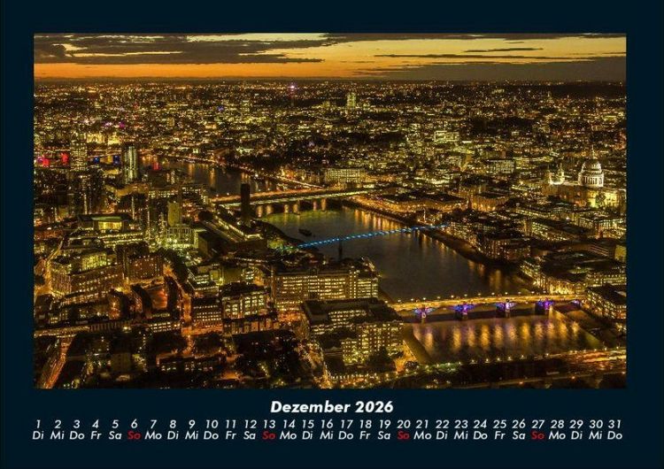 Produktbild: London 2026 Fotokalender DIN A4