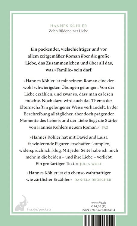 Produktbild: Zehn Bilder einer Liebe