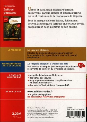 Produktbild: Lettres persanes : nouveau bac 1re