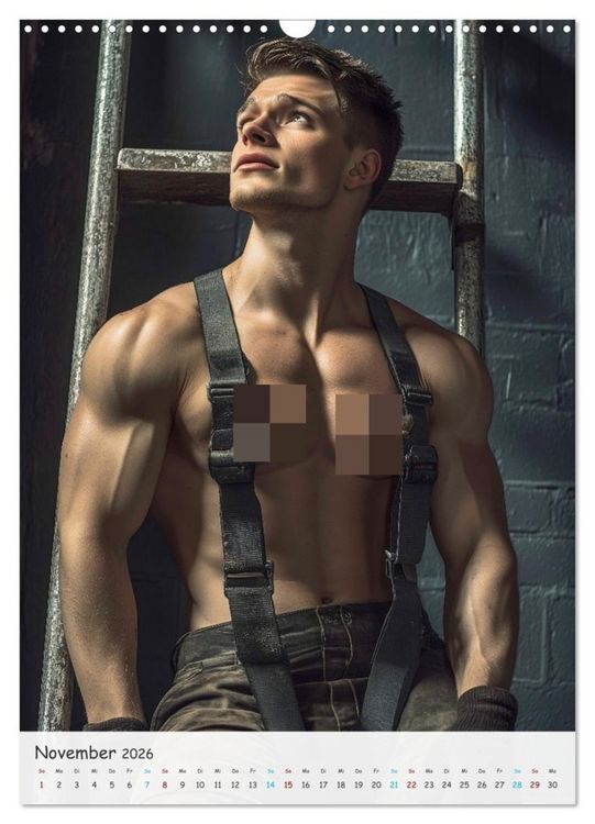 Produktbild: Muskelspiel im Staub (Wandkalender 2026 DIN A3 hoch), CALVENDO Monatskalender