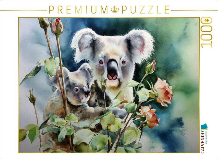 Produktbild: CALVENDO Puzzle Koala mit Baby | 1000 Teile Lege-Gr&ouml;&szlig;e 64x48cm Foto-Puzzle f&uuml;r gl&uuml;ckliche Stunden