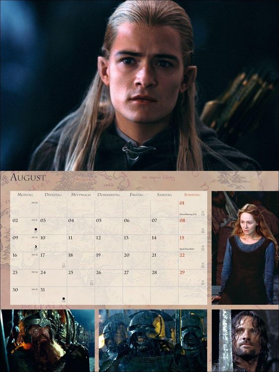Produktbild: Der Herr der Ringe Broschur XL Kalender 2027