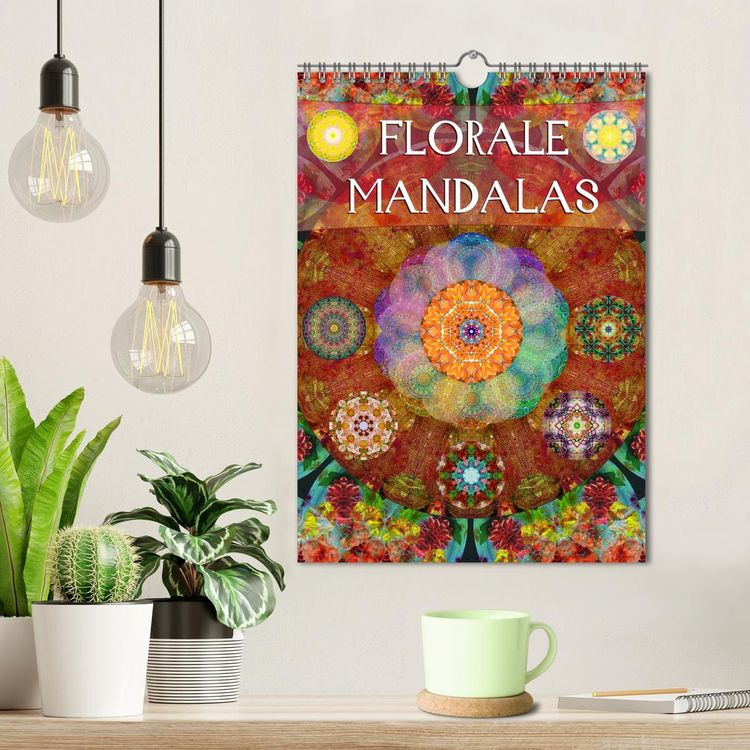 Produktbild: FLORALE MANDALAS (Wandkalender 2026 DIN A4 hoch), CALVENDO Monatskalender