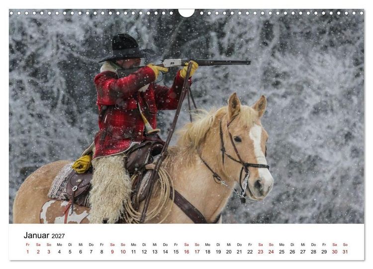 Produktbild: Getragen von Pferden, geformt vom Land - COWBOYS und Cowgirls (Wandkalender 2027 DIN A3 quer), CALVENDO Monatskalender