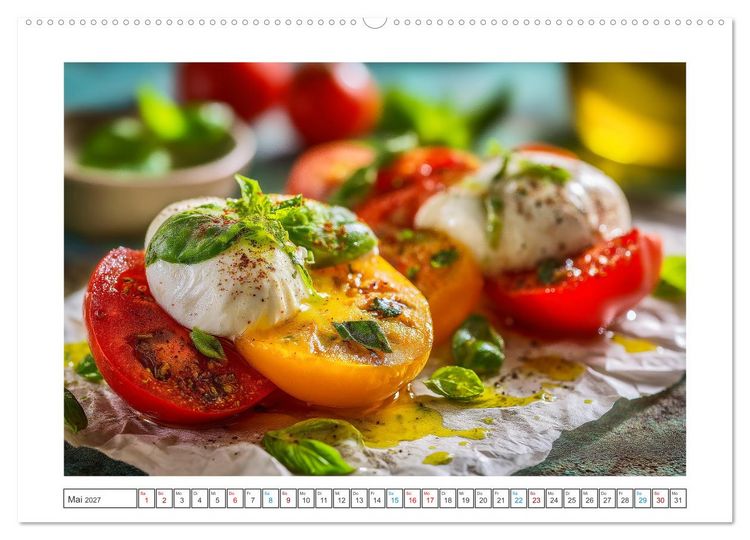 Produktbild: Mediterrane Genussmomente (hochwertiger Premium Wandkalender 2027 DIN A2 quer), Kunstdruck in Hochglanz