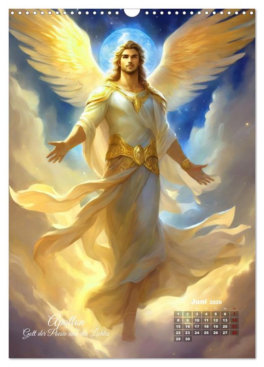 Produktbild: Zw&ouml;lf G&ouml;tter der griechischen Mythologie (Wandkalender 2026 DIN A3 hoch), CALVENDO Monatskalender