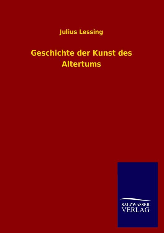 Produktbild: Geschichte der Kunst des Altertums