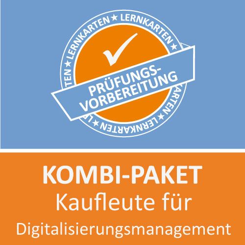 Produktbild: Kombi-Paket Kaufmann f&uuml;r Digitalisierungsmanagement Lernkarten