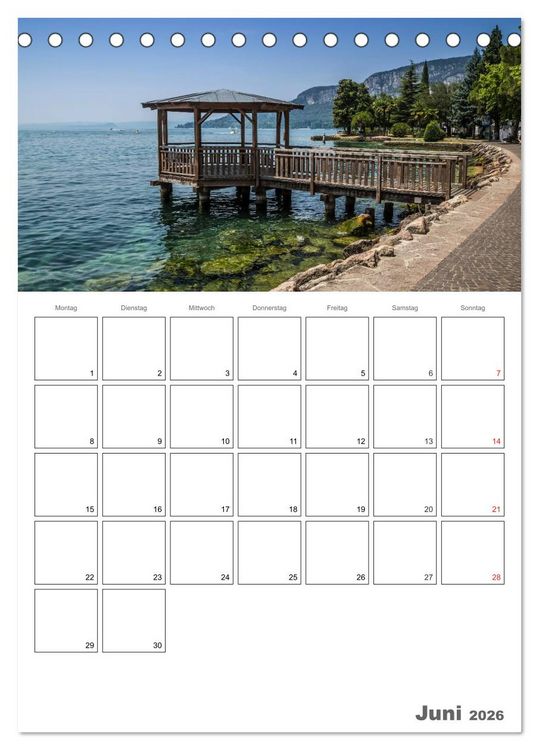 Produktbild: GARDASEE Terminplaner (Tischkalender 2026 DIN A5 hoch), CALVENDO Monatskalender