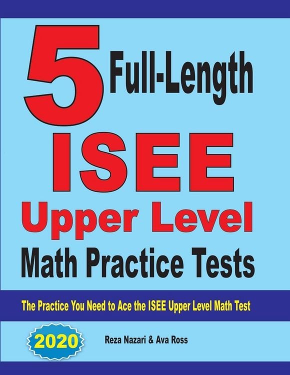 5 Full-Length ISEE Upper Level Math Practice Tests online bestellen