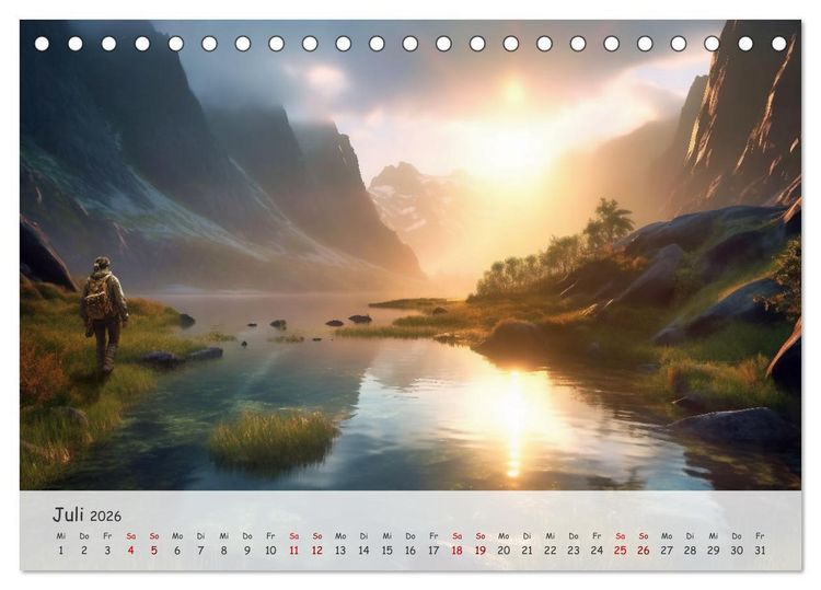Produktbild: Die Stille des Nordens (Tischkalender 2026 DIN A5 quer), CALVENDO Monatskalender