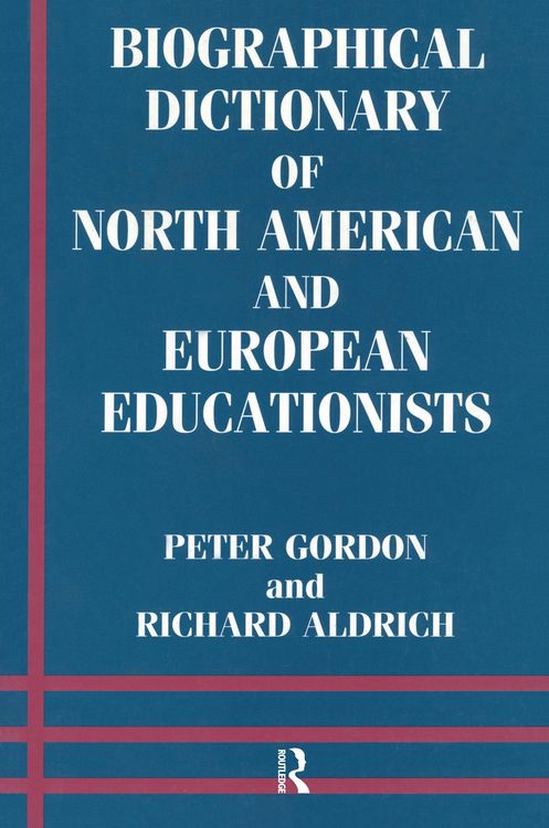 Produktbild: Biographical Dictionary of North American and European Educationists