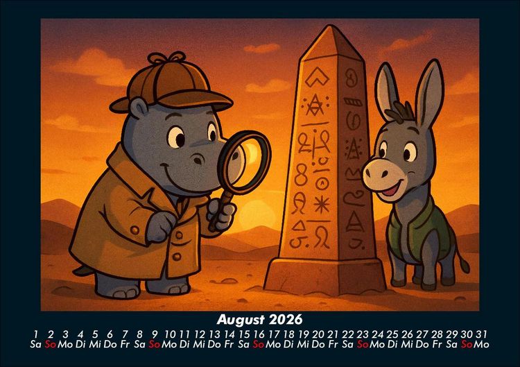 Produktbild: Sashito & Huf - Geheimnisvolle Mission 2026 Fotokalender DIN A5