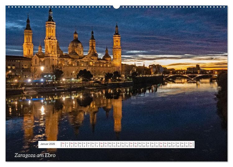 Produktbild: Von Festung bis Flamenco (hochwertiger Premium Wandkalender 2026 DIN A2 quer), Kunstdruck in Hochglanz
