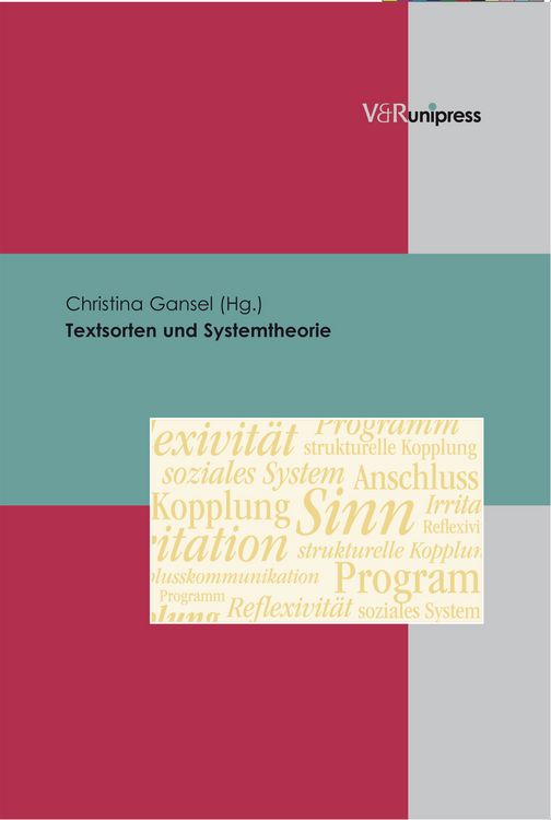 Produktbild: Textsorten und Systemtheorie