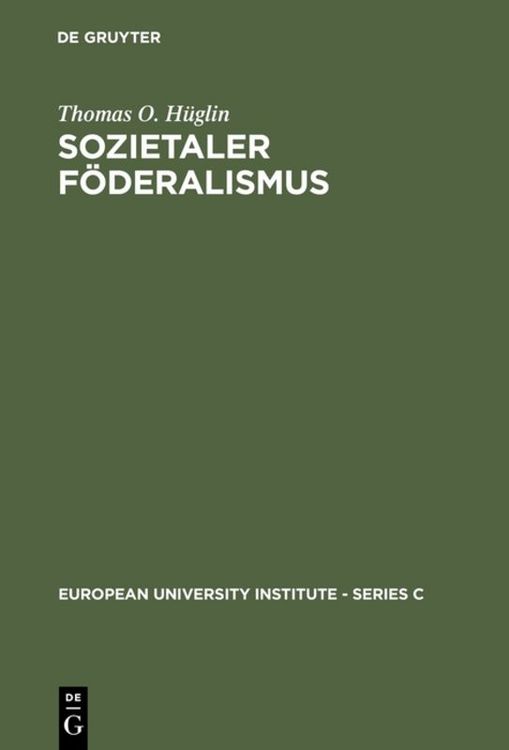 Produktbild: Sozietaler F&ouml;deralismus