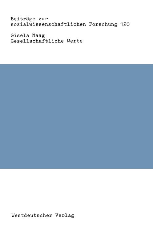 Produktbild: Gesellschaftliche Werte