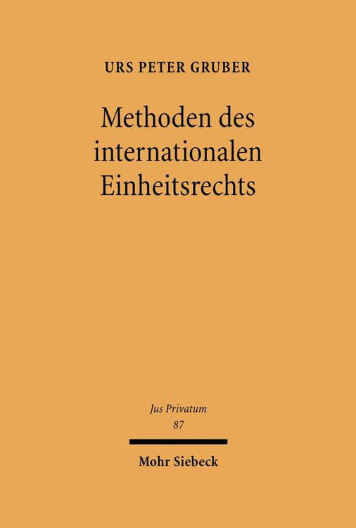 Produktbild: Methoden des internationalen Einheitsrechts