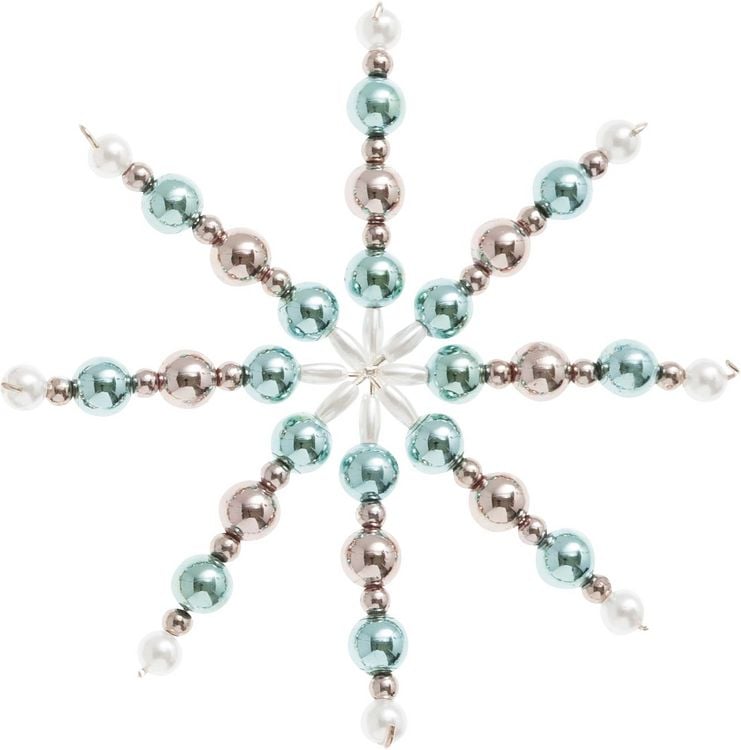 Produktbild: Folia Perlensterne-Set PASTELL, 340-teilig, rosa/gold/t&uuml;rkis/perlwei&szlig;/silber