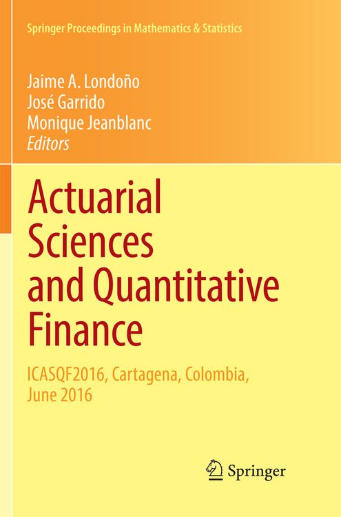 Produktbild: Actuarial Sciences and Quantitative Finance