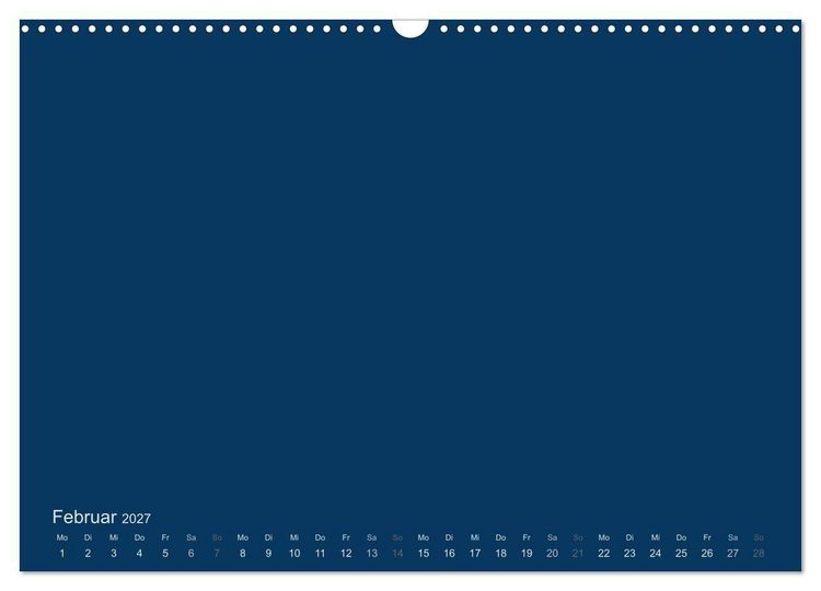 Produktbild: Bastelkalender - Dunkelblau (Wandkalender 2027 DIN A3 quer), CALVENDO Monatskalender