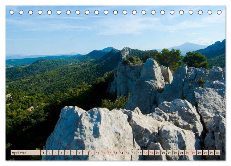 Produktbild: Magisches Land des Ventoux (Tischkalender 2026 DIN A5 quer), CALVENDO Monatskalender